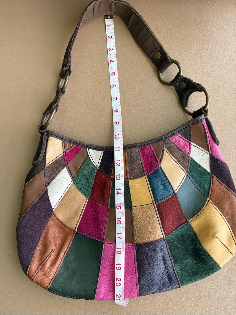 Lucky Brand Patchwork Leather Hobo Shoulder Bag - Picture 6 of 16